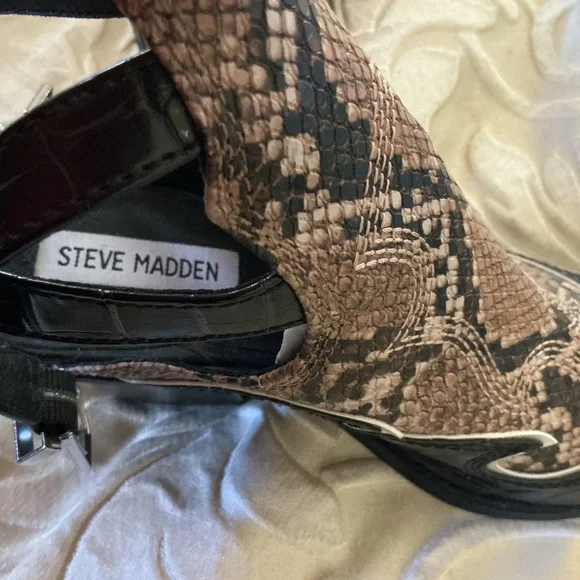 NWOT Steve Madden Western Mules - Picture 3 of 7